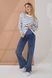 Джинси для вагітних з розрізом сині зі сніжним ефектом DM-35.062 фото 5