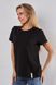 Чорна футболка з секретом для годування для вагітних та годуючих NR-24.051 фото 10