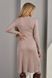 Сукня з запа́хом на грудях для вагітних та годуючих кольору капучино DR-34.031 фото 10