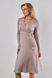 Сукня з запа́хом на грудях для вагітних та годуючих кольору капучино DR-34.031 фото 12
