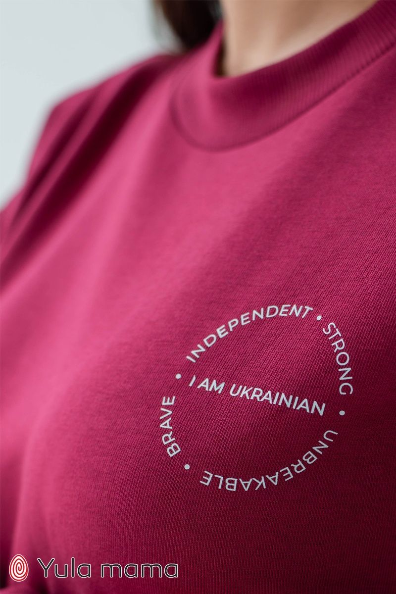 Фуксія туніка-світшот для вагітних та годуючих SW-32.021 фото
