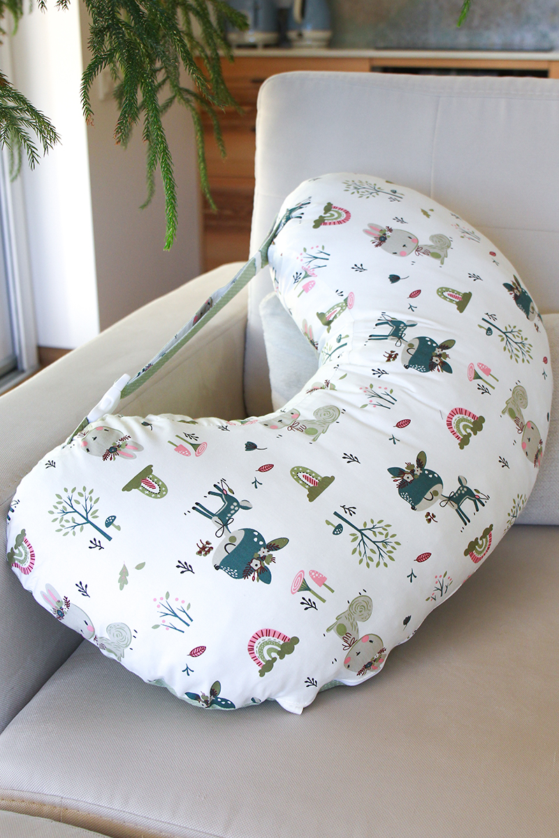 Наволочка для годування, оленята на бiлому photo №4